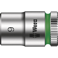 Wera 8790 HMA Zyklop 1/4" Drive Hexagon Socket Metric 1/4" 9mm