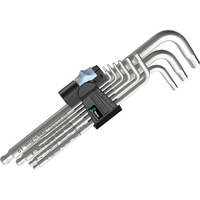 Wera 9 Piece Stainless Steel Ball End Hexagon Allen Key Set Metric