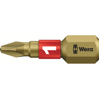 Wera BiTorsion Extra Hard Phillips Screwdriver Bits PH1 25mm Pack of 10