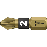 Wera BiTorsion Extra Hard Pozi Screwdriver Bits PZ2 25mm Pack of 1