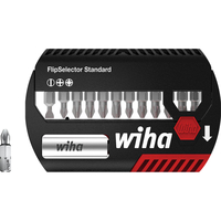 Wiha Flipselector 13 Piece Slotted,  Phillips and Pozi Screwdriver Bit Set