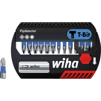 Wiha Flipselector T-Bit 13 Piece Phillips,  Pozi and Torx Screwdriver Bit Set