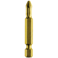 Wiha Gold Pozi Screwdriver Bits PZ2 50mm Pack of 3