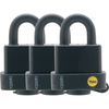 Yale 51mm Weatherproof Padlock Pack of 3 Keyed Alike