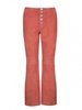 Defoe Rose Suede Flared Trousers