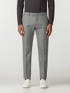 British Grey Prince of Wales Mod Check Camden Fit Trouser 40R Grey