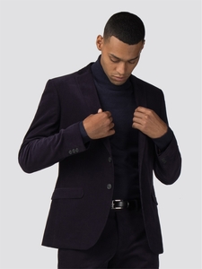 British Navy Cord Camden Jacket 34S Navy