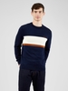 Chest Stripe Crew Neck Jumper - Marine XXL Marine