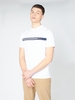 Chest Stripe Tee Small White