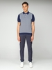Micro Geo Knit Polo XL Navy