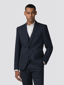Midnight Navy Broken Effect Stretch Camden Fit Jacket 54R Navy