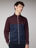 Navy & Burgundy Zip Up Tricot Track Top Ben Sherman Est 1963 - 4XL