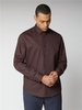 Navy & Orange Geo Twill Button Up Shirt Ben Sherman Est 1963 - Medium