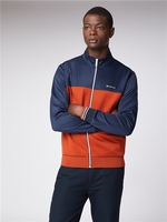 Navy & Orange Zip Up Tricot Track Top Ben Sherman Est 1963 - Large