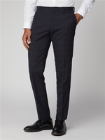 Navy & Red Checked Men