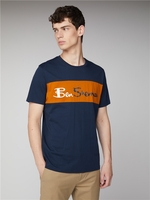 Navy Chest Signature Logo T-Shirt Ben Sherman Est 1963 - Large