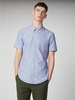 Short Sleeve Plain Oxford shirt coloured In Classic navy - XXXL