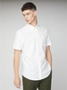 Short Sleeve Plain White Oxford Shirt Ben Sherman Est 1963 - Large