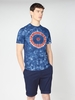Tie Dye Target Tee Small Indigo
