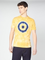 Tie Dye Target Tee Small Pale Yellow