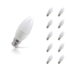 Crompton Candle LED Light Bulb Dimmable B22 5W (40W Eqv) Warm White 10-Pack Opal