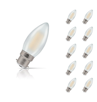 Crompton Candle LED Light Bulb Dimmable B22 5W (40W Eqv) Warm White 10-Pack Pearl