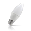 Crompton Candle LED Light Bulb Dimmable B22 5W (40W Eqv) Warm White Opal
