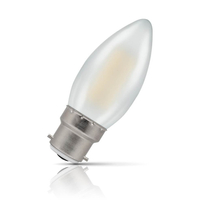 Crompton Candle LED Light Bulb Dimmable B22 5W (40W Eqv) Warm White Pearl