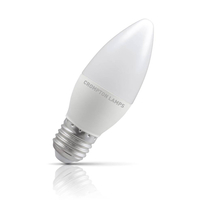 Crompton Candle LED Light Bulb Dimmable E27 5W (40W Eqv) Cool White Opal