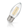 Crompton Candle LED Light Bulb Dimmable E27 5W (40W Eqv) Warm White Clear