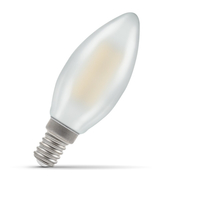 Crompton Candle LED Light Bulb E14 4W (40W Eqv) Warm White Filament Pearl