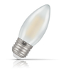 Crompton Candle LED Light Bulb E27 4W (40W Eqv) Warm White Filament Pearl