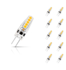 Crompton G4 Capsule LED Light Bulb 2W (10W Eqv) Warm White 10-Pack AC/DC Clear