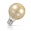 Crompton Globe LED Light Bulb G80 E27 5W (35W Eqv) Warm White Vintage
