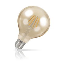 Crompton Globe LED Light Bulb G95 E27 5W (40W Eqv) Warm White Vintage
