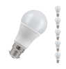 Crompton GLS LED Light Bulb B22 11W (75W Eqv) Daylight 5-Pack Opal