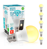 Crompton GLS LED Light Bulb Smart WiFi B22 8.5W (60W Eqv) Warm White 5-Pack