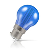Crompton Golfball LED Light Bulb B22 4.5W (25W Eqv) Blue IP65 Harlequin
