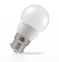 Crompton Golfball LED Light Bulb Dimmable B22 5.5W (40W Eqv) Cool White