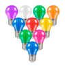 Crompton Golfball LED Light Bulb Festoon E27 4.5W (25W Eqv) Mixed 10-Pack