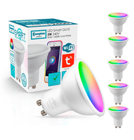 Crompton GU10 Spotlight LED Bulb Smart Wifi 5W (50W Eqv) RGB and Cool White 5-Pack