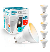 Crompton GU10 Spotlight LED Bulb Smart Wifi 5W (50W Eqv) Tuneable White 5-Pack