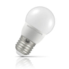 Crompton Lamps Dimmable LED Golfball 5.5W E27 Cool White Opal (40W Eqv)