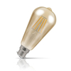 Crompton ST64 LED Light Bulb Dimmable B22 5W (40W Eqv) Warm White Vintage