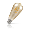 Crompton ST64 LED Light Bulb Dimmable B22 7.5W (50W Eqv) Warm White Vintage