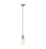 Inlight Dale E27 Pendant Cord Set Polished Nickel & Herringbone