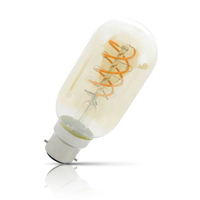 Lyyt Tubular LED Light Bulb Spiral Filament B22 5W (50W Eqv) Warm White