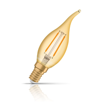 Osram Candle LED Light Bulb Filament E14 2.5W (20W Eqv) Warm White Flame Tip