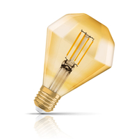 Osram Diamond LED Light Bulb Filament E27 4W (40W Eqv) Extra Warm White