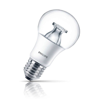 Philips GLS LED Light Bulb Dimmable DimTone E27 8W (60W Eqv) Warm White